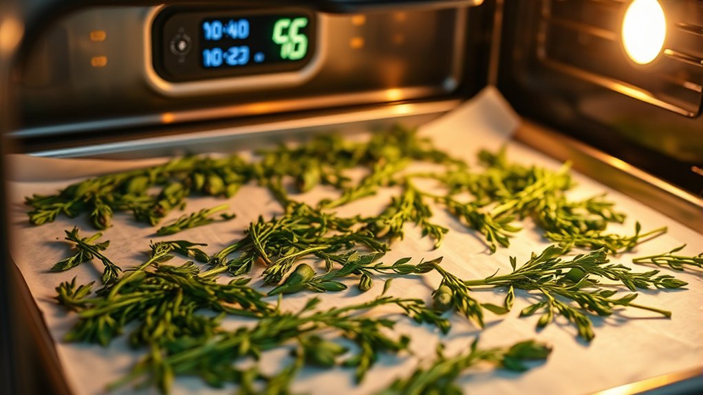 spread herbs gentle drying inside