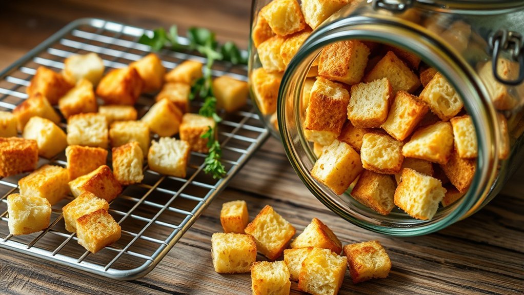 store croutons airtight cool first