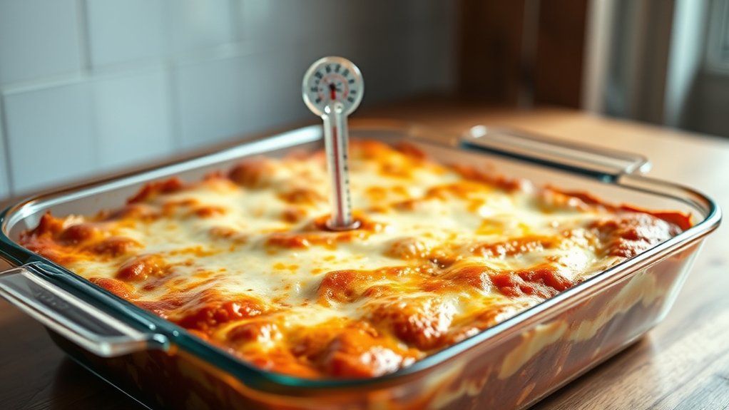 test center with heat hot cheese