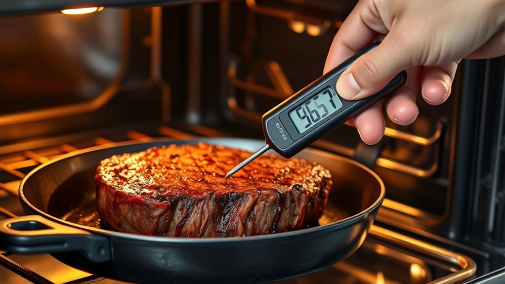 thermometer temps with carryover