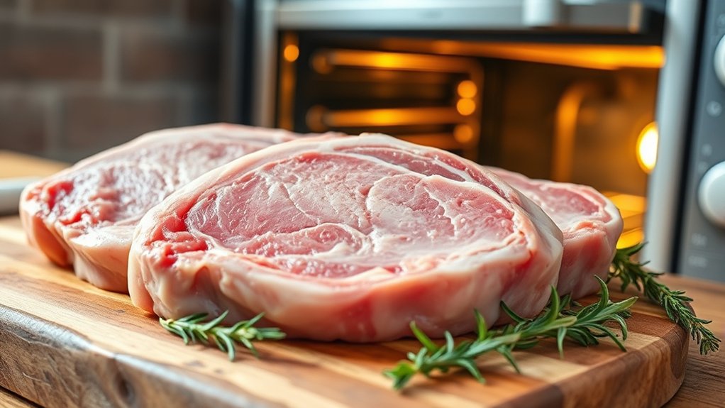 thick well marbled pork chops