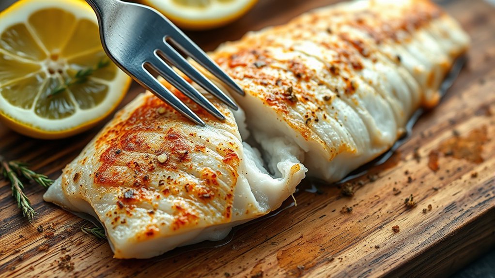 tilapia done opaque flake 145 f