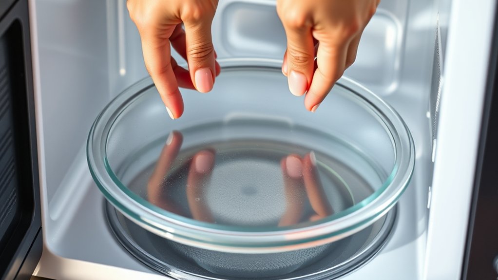 wash and reassemble microwave turntable