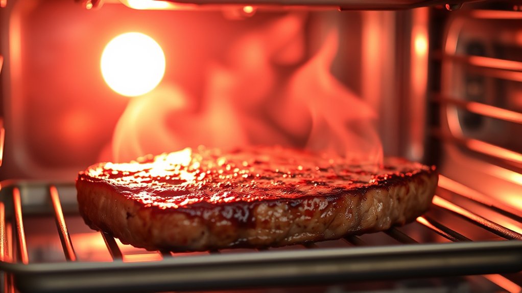 watch food closely under broiler