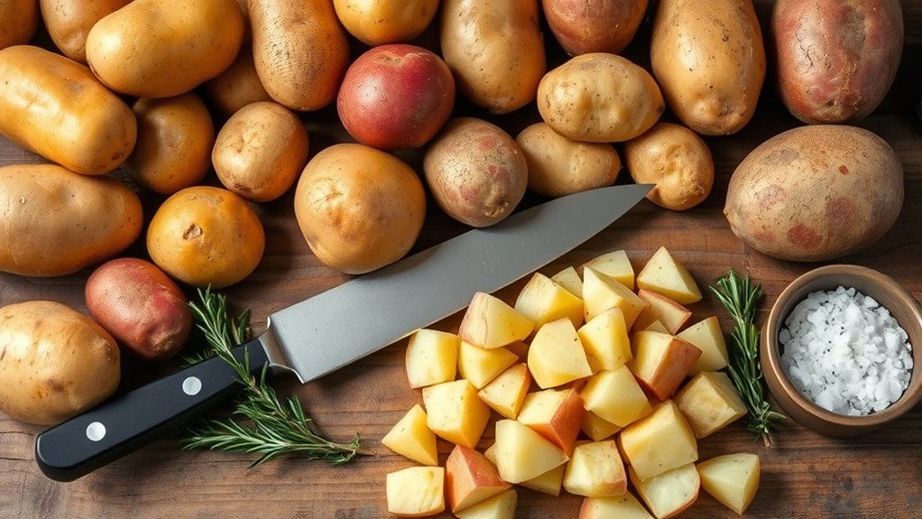 waxy all purpose potatoes shine