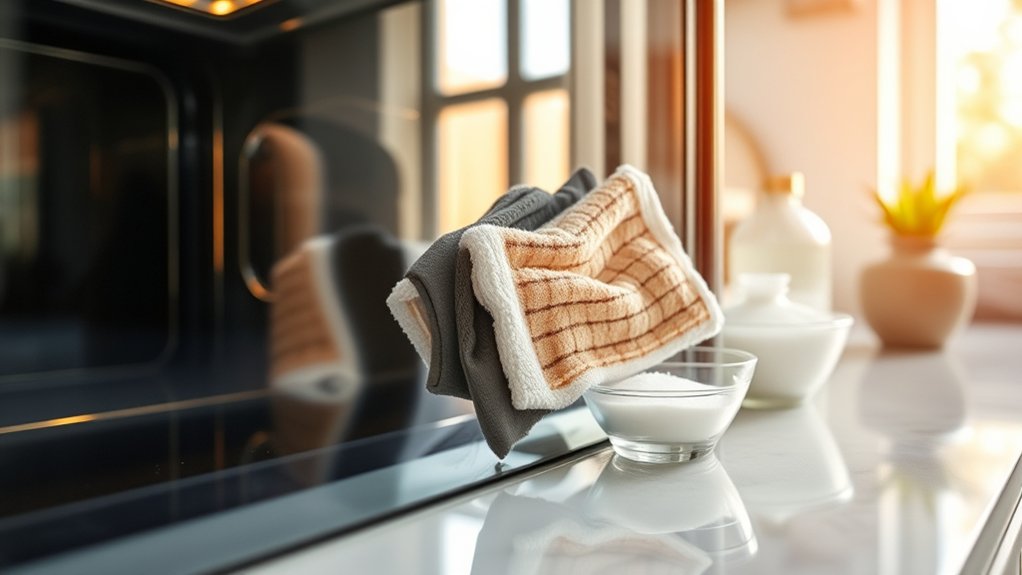 wipe spills promptly to prevent buildup
