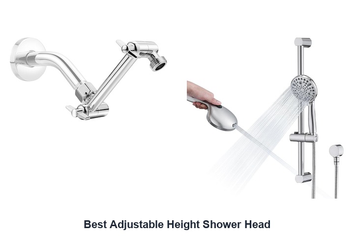 best adjustable height shower head