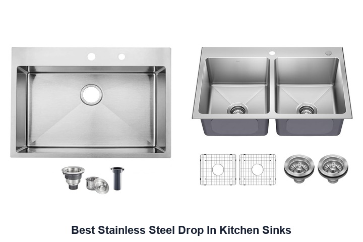 best stainless steel drop in kitchen sinks