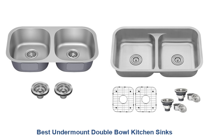 best undermount double bowl kitchen sinks