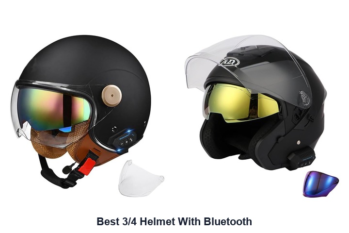 best 3/4 helmet with bluetooth