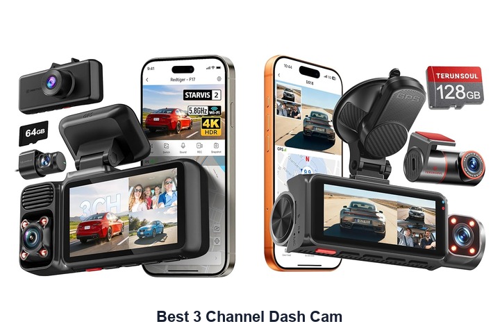 best 3 channel dash cam