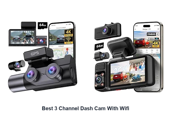 best 3 channel dash cam with wifi
