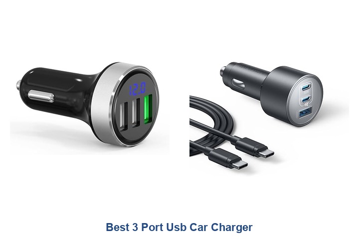 best 3 port usb car charger