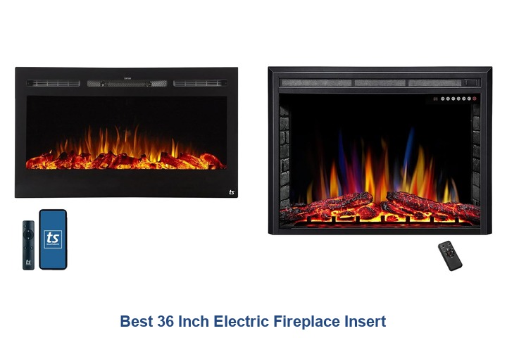 best 36 inch electric fireplace insert