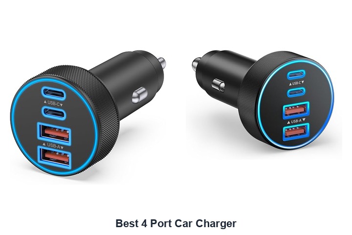 best 4 port car charger