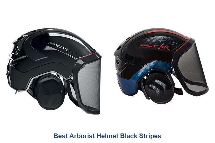 best arborist helmet black stripes
