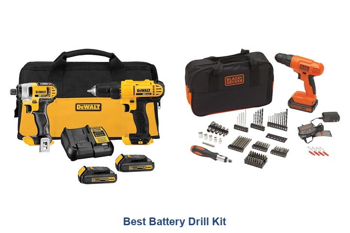 best battery drill kit
