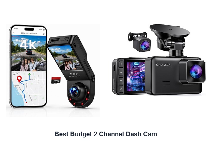 best budget 2 channel dash cam