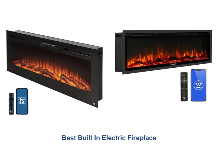 best built in electric fireplace