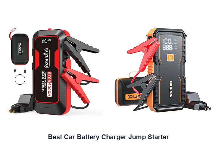 best car battery charger jump starter