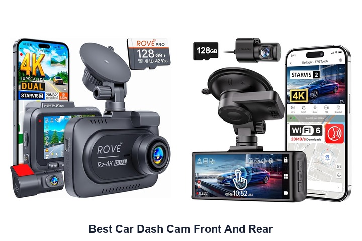 best car dash cam front and rear