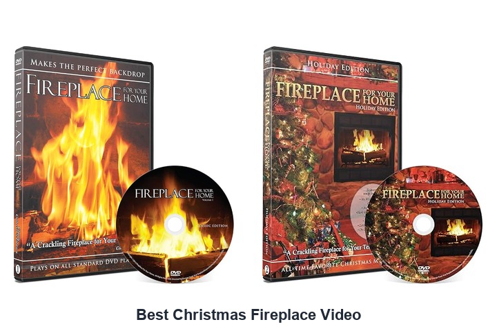 best christmas fireplace video