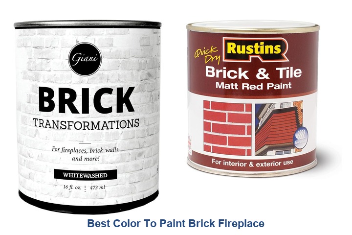 best color to paint brick fireplace