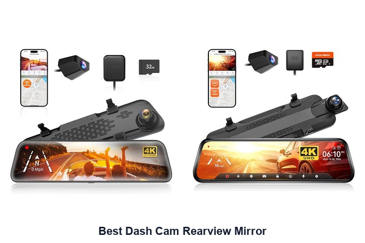 best dash cam rearview mirror