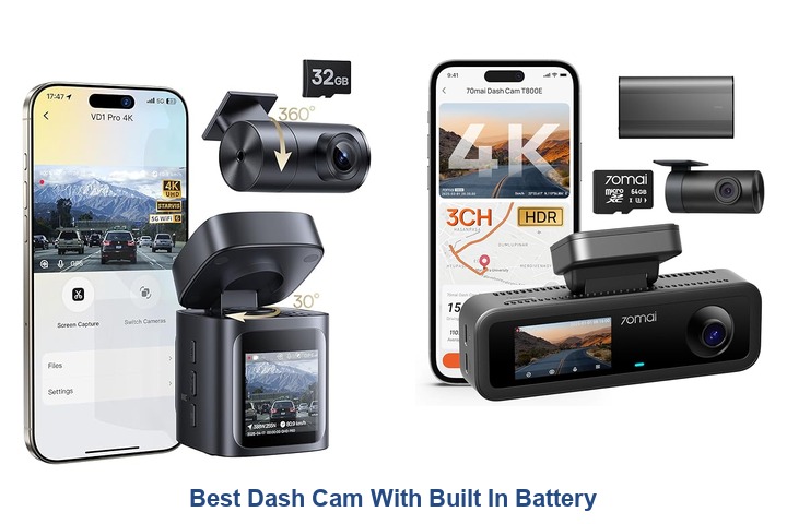 best dash cam with built in battery