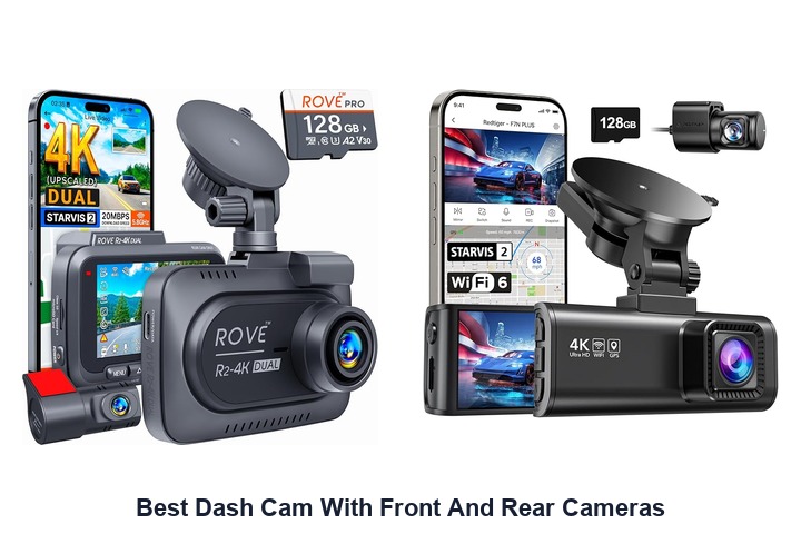 best dash cam with front and rear cameras