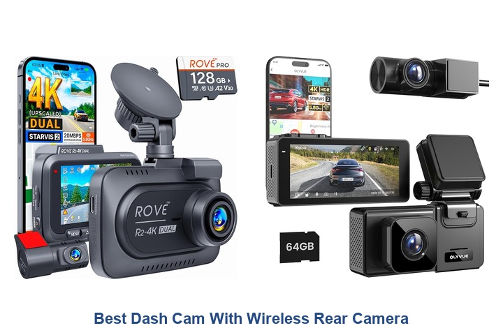 best dash cam with wireless rear camera