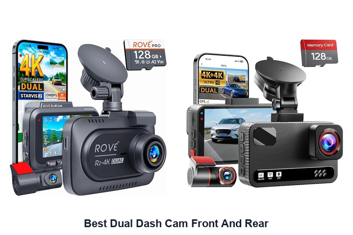 best dual dash cam front and rear