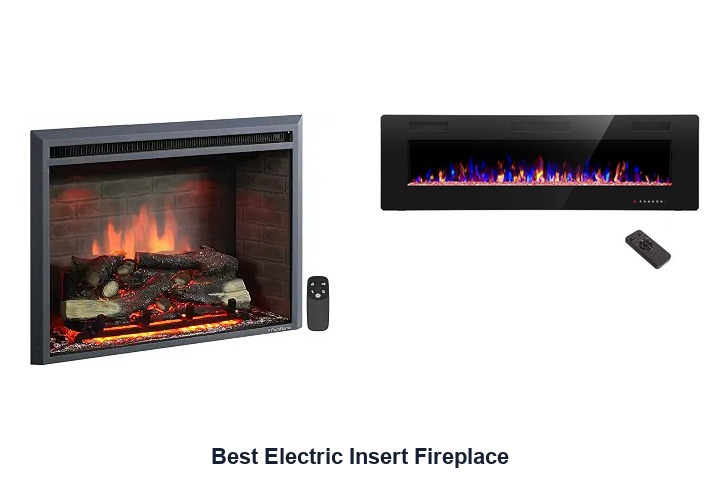 best electric insert fireplace