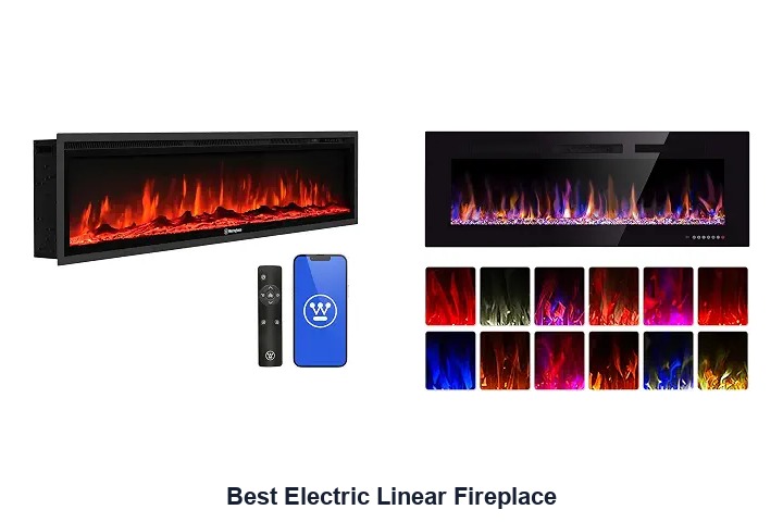 best electric linear fireplace