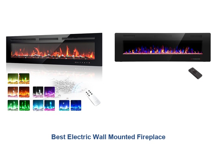 best electric wall mounted fireplace
