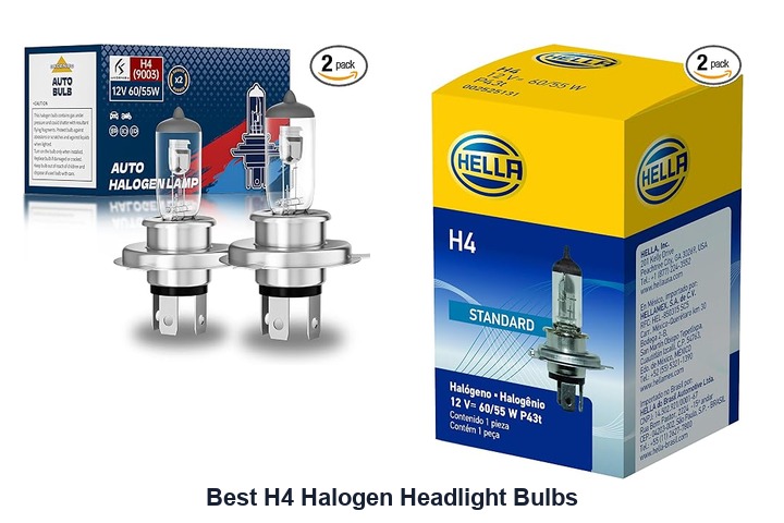 best h4 halogen headlight bulbs