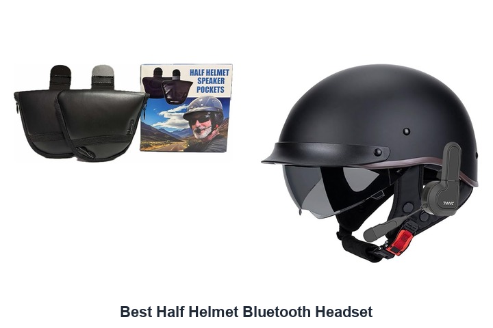 best half helmet bluetooth headset