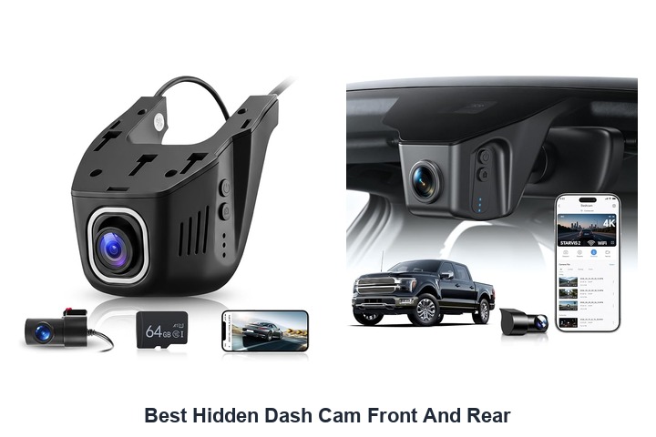 best hidden dash cam front and rear