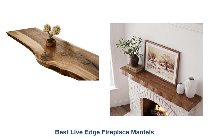 best live edge fireplace mantels