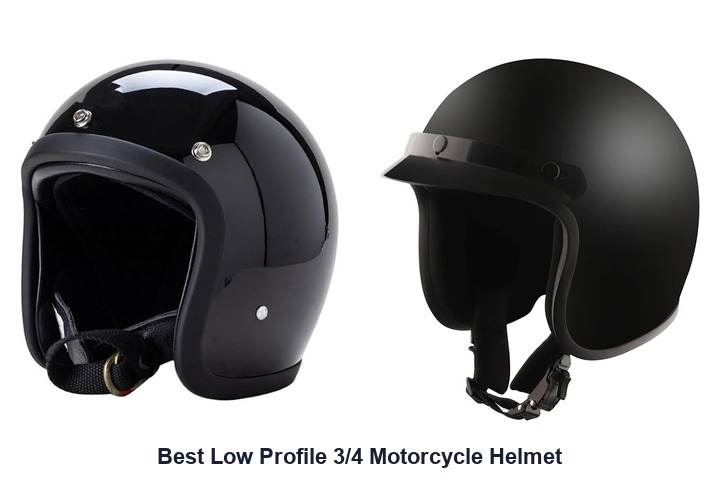best low profile 3/4 motorcycle helmet