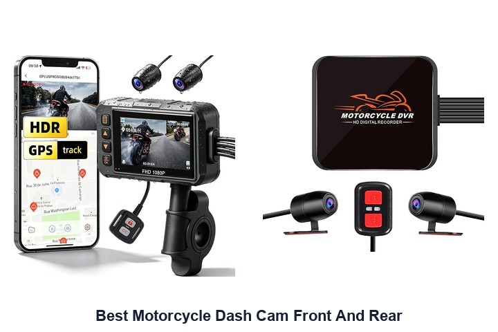 best motorcycle dash cam front and rear
