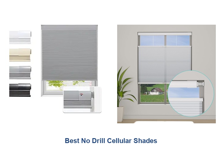 best no drill cellular shades