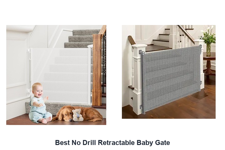 best no drill retractable baby gate