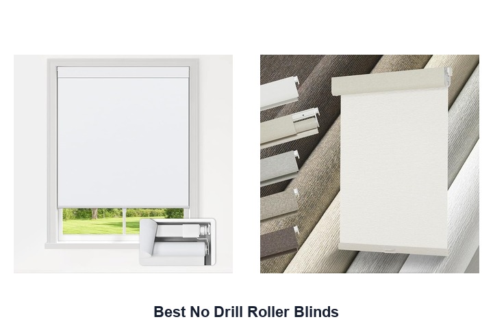best no drill roller blinds