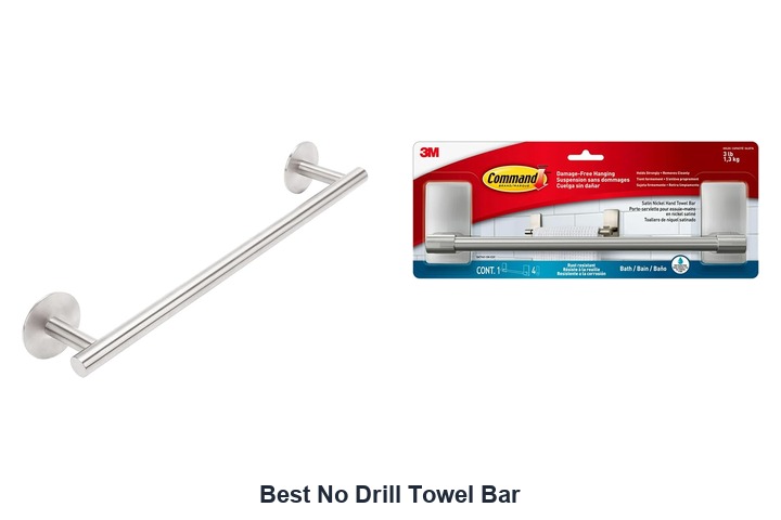 best no drill towel bar
