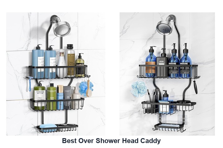 best over shower head caddy