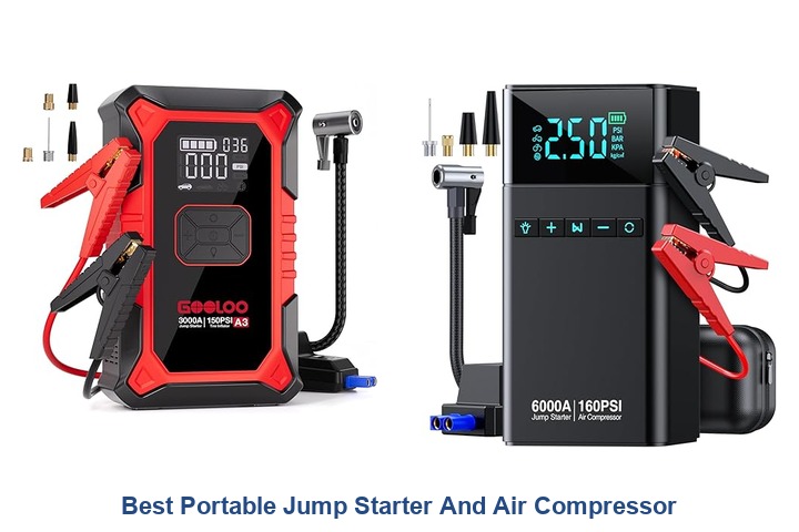 best portable jump starter and air compressor