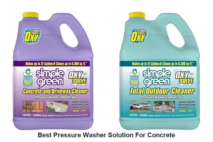 best pressure washer solution for concrete