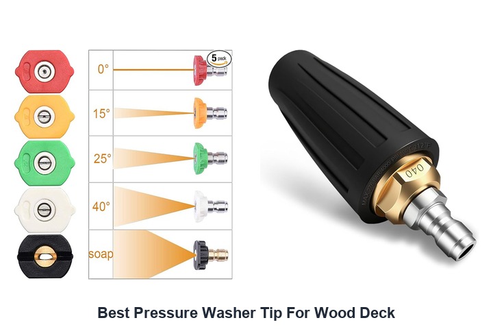 best pressure washer tip for wood deck
