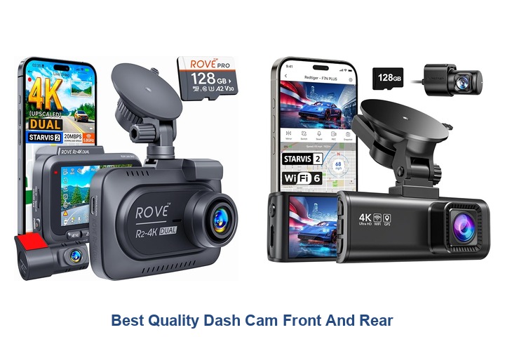 best quality dash cam front and rear